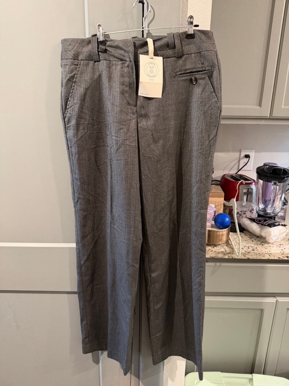 Larry Levine Gray Women's Dress Pants
